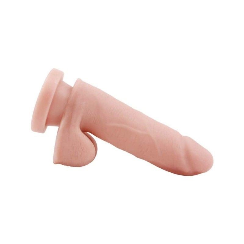 Dildo cu un corp realist si testicule, prevazut cu ventuza The Glad Eye 14cm (inserabil 10cm) - 1 | YEO