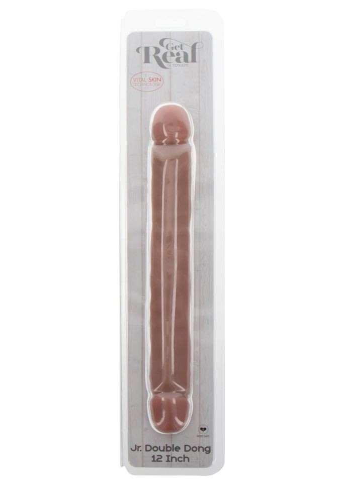 Dildo dublu realistic, cu doua capete Jr. Double Dong 12 Inch (32cm) - 1 | YEO