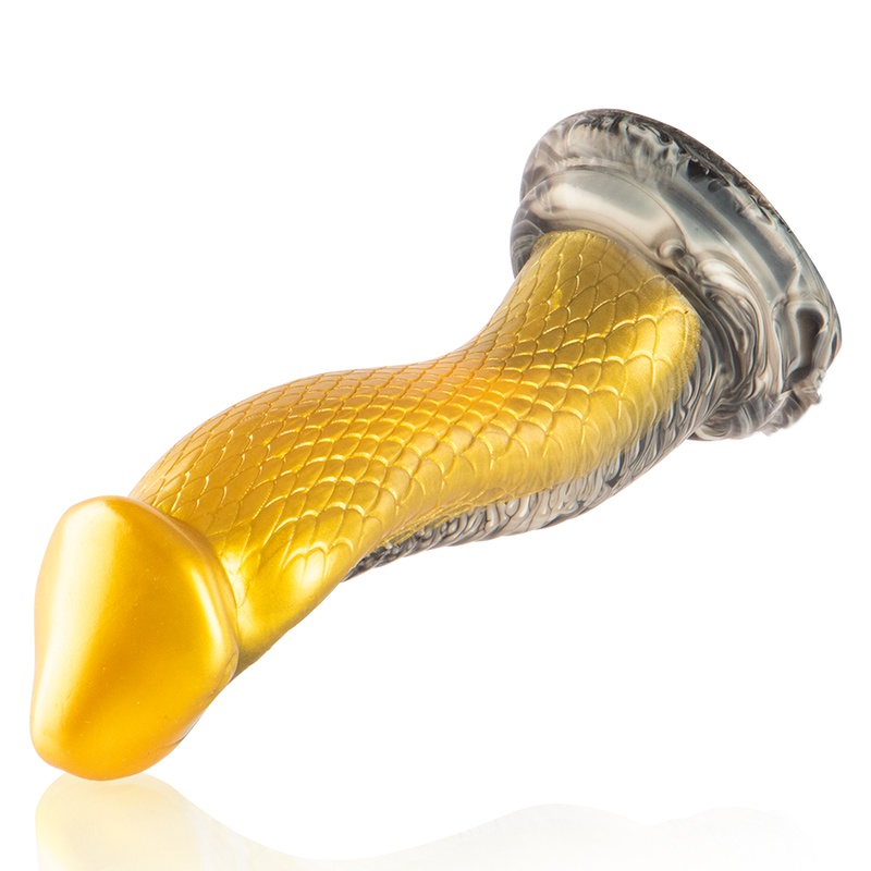 Dildo fantezist mare in forma de sarpe EPIC - DRAKON DILDO YELLOW COBRA - 2 | YEO