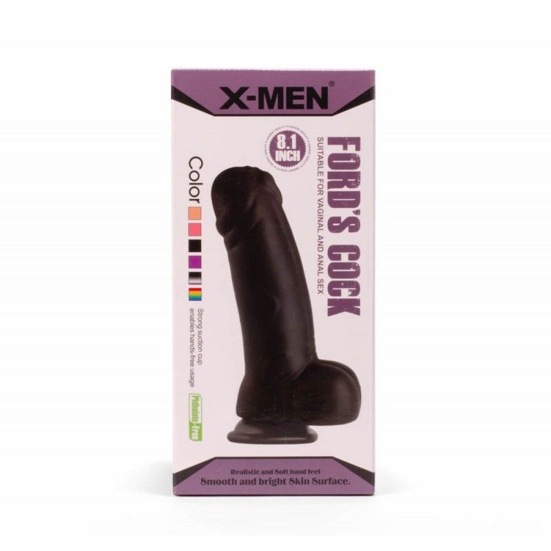 Dildo Gros cu ventuza X-MEN Ford\'s Cock Black (20,5cm x 5cm) - 3 | YEO