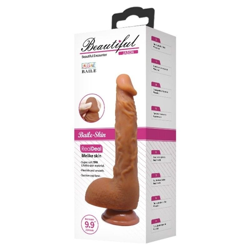 Dildo Mare Beautiful Jason Mulatru 25cm - 1 | YEO