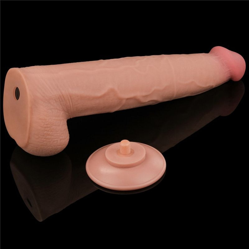 Dildo realist gigantic 13.5\'\' King Sized Sliding Skin Dual Layer Dong (34cm) - 1 | YEO