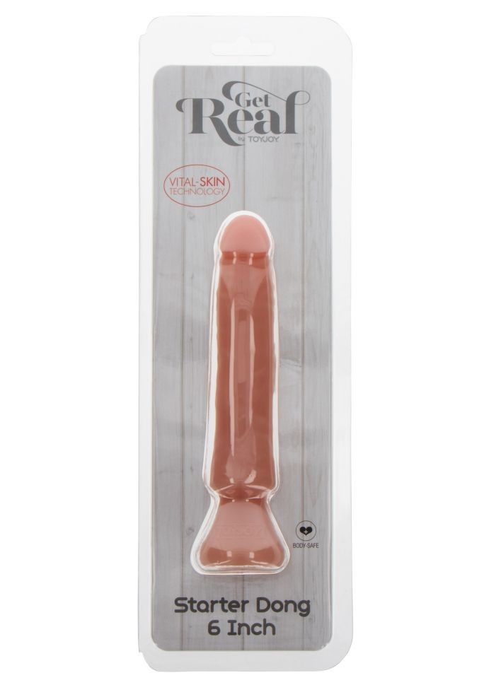 Dildo realistic cu ventuza Starter Dong 6 Inch, Skin (15cm) - 1 | YEO