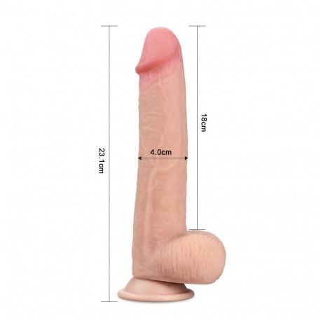 Dildo Sliding-Skin Dual Layer 23cm - 2 | YEO