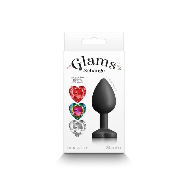 Dop anal Glams Xchange - Heart - Small (7cm) - 4 | YEO