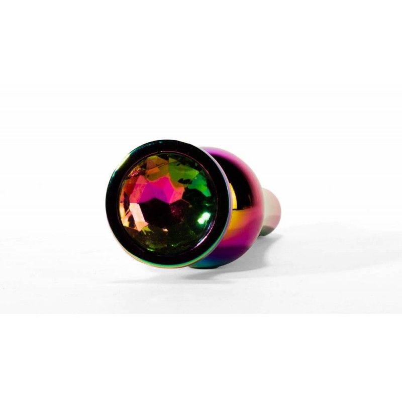 Dop Anal Mediu Secret Shine Metal Rainbow (11.2cm) - 2 | YEO