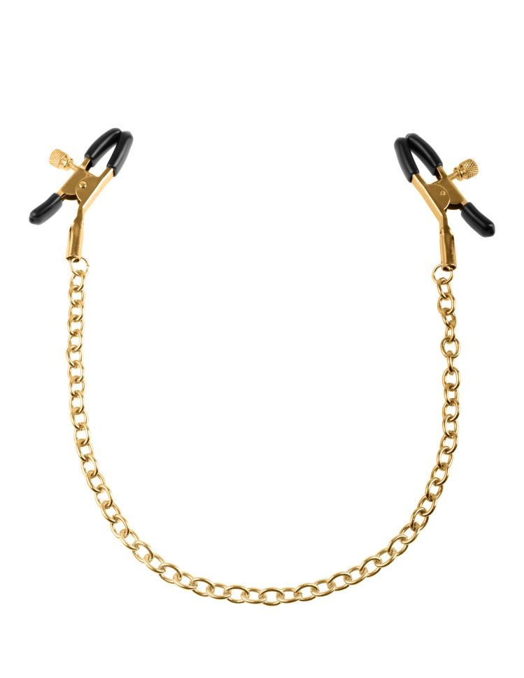 Fetish Fantasy Gold Chain Nipple Clamps - 2 | YEO