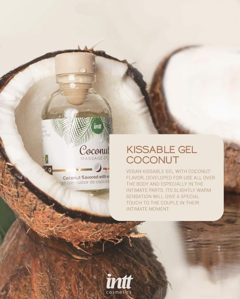 Gel de masaj cu un gust și o aromă dulce de cocos INTT Massage Gel Vegan Coconut - 2 | YEO