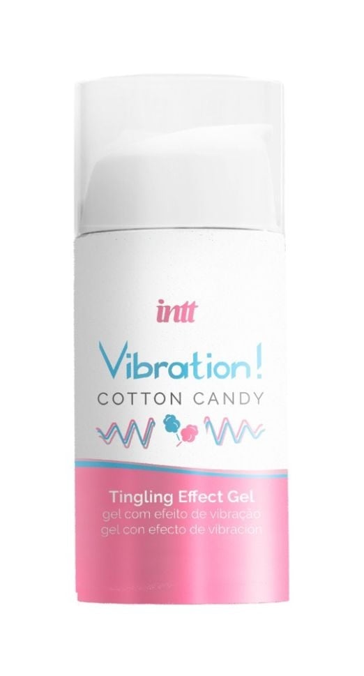 Gel pentru stimulare si excitare INTT Vibration! COTTON CANDY, 15ML