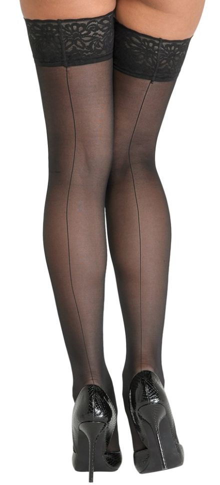 Hold-ups seam, black Orion - L (4) in SexShop KUR Romania