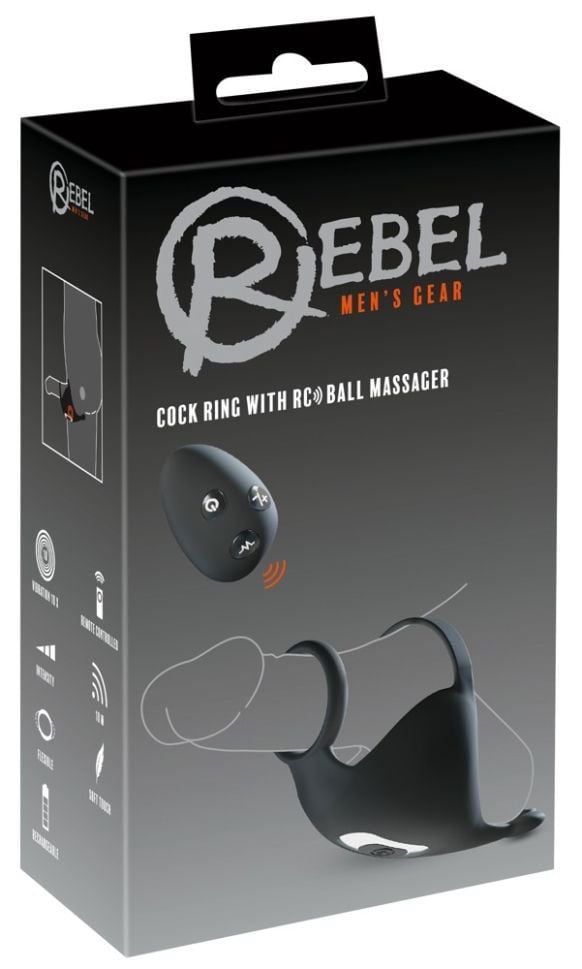 Inel penis cu telecomanda Cock ring with RC ball massager