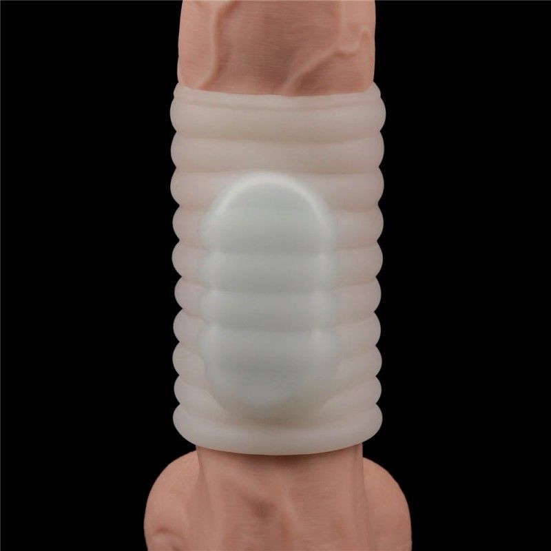 Inel penis cu vibratii Vibrating Spiral Knights Ring (White) IV