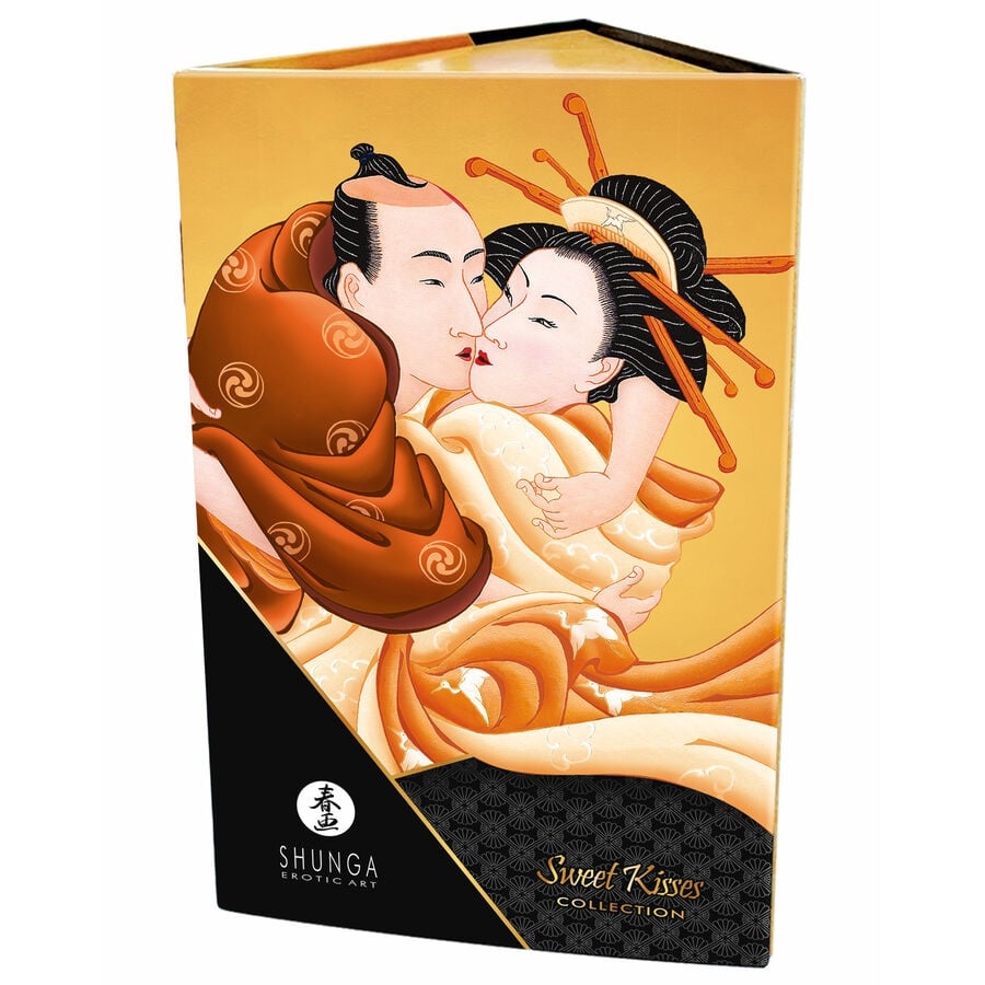 Kit masaj erotic pentru cupluri Shunga - Sweet Kisses Collection Kit