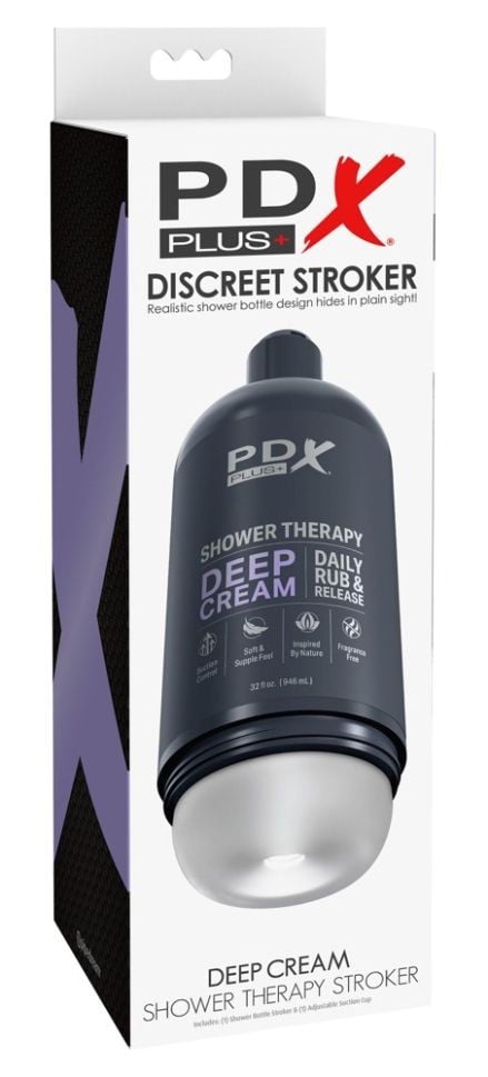 Masturbator cu ventuza deghizat intr-o sticla de sampon Shower Therapy Deep Cream - 3 | YEO