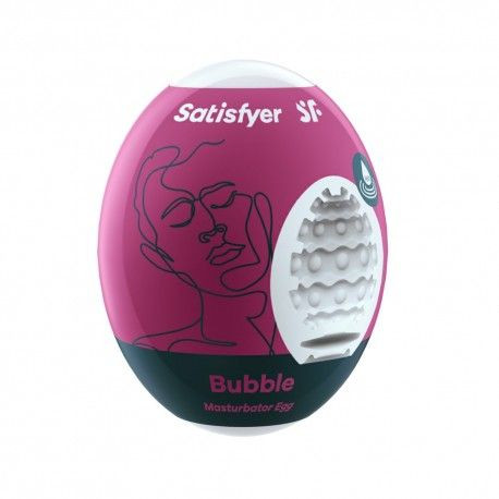 Masturbator flexibil in forma de ou Satisfyer Egg Single bubble