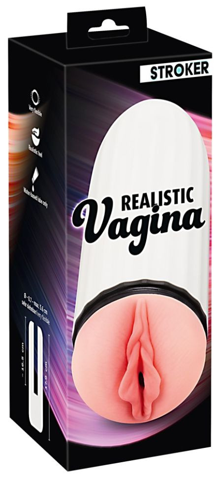 Masturbator în formă de vagin cu textura stimulatoare Realistic Vagina