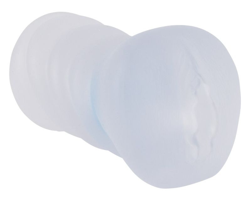 Masturbator transparent cu Cock Ring interior in forma de vagin 15cm - 3 | YEO