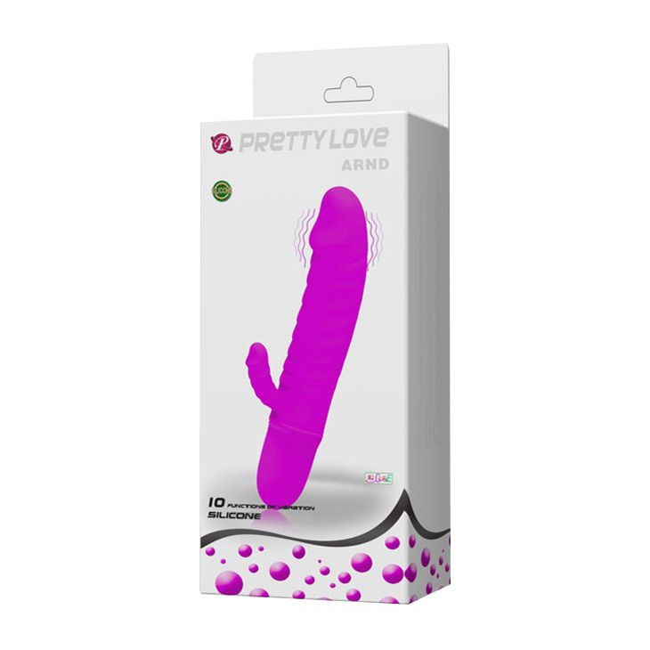 Mini vibrator cu stimulare dubla Pretty  in SexShop KUR Romania