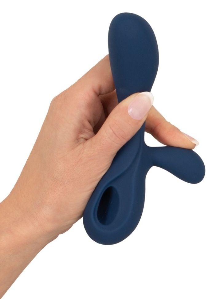 Mini vibrator iepure din silicon cu 10 moduri de vibratie Mini Rabbit Vibrator (15cm) - Reincarcabil