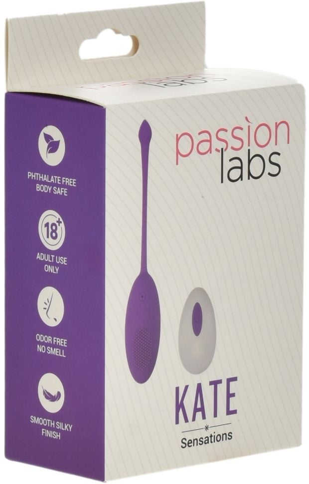 Ou vibrator cu 10 moduri de vibratii si telecomanda wireless Egg Vibrator Kate, Purple (17.5cm) - 2 | YEO