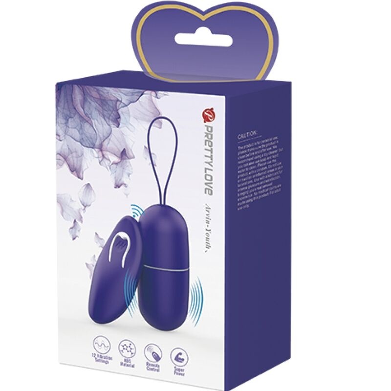 Ou vibrator cu telecomanda wireless Pretty Love Arvin - Youth- (7.9 x 3.2cm)