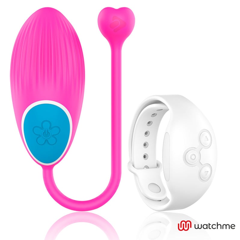 Ou vibrator Inteligent Wearwatch - Watchme technology remote control egg fuchsia / niveo