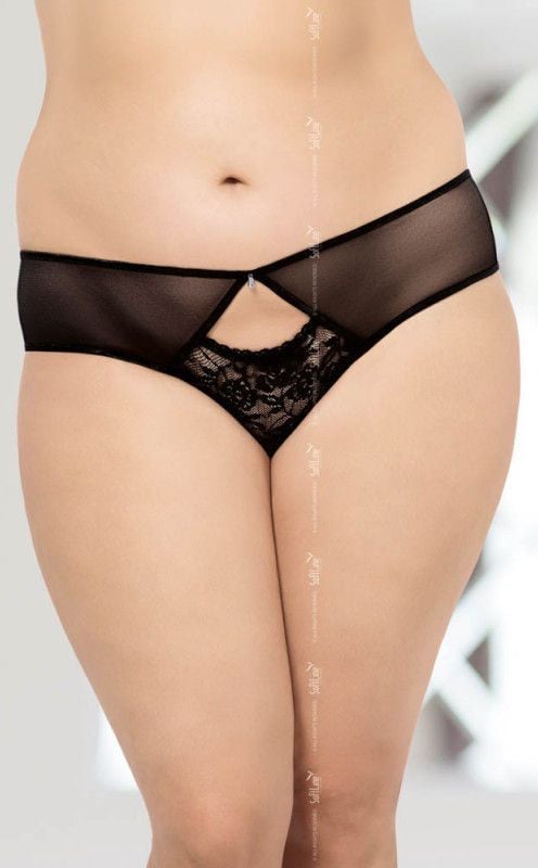 Panties 2468 black - Plus Size 3XL