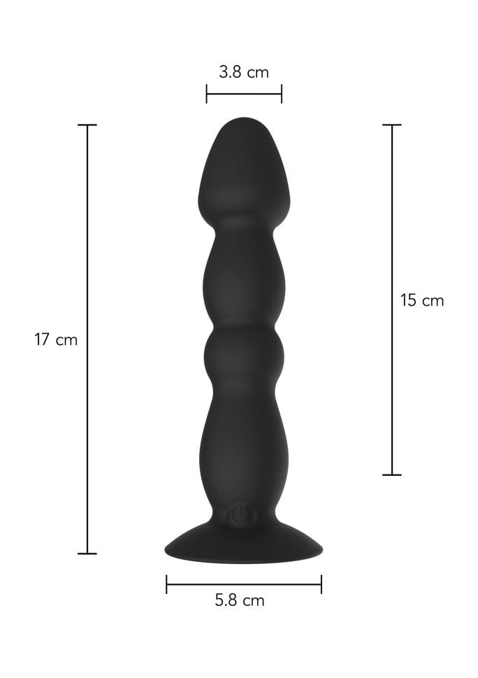 Plug anal cu vibratii Vibrating Anal Plug Large (17cm)