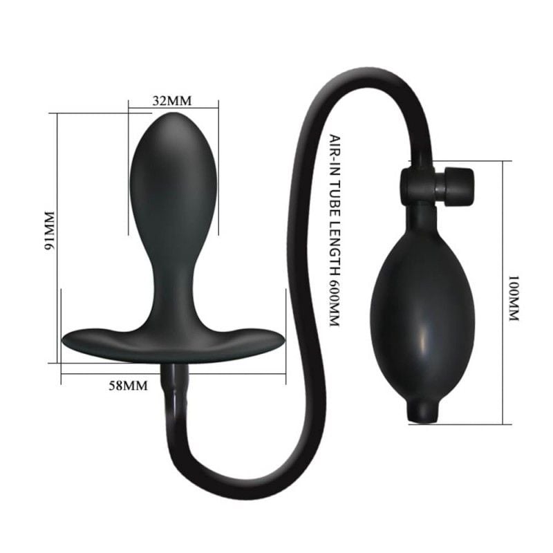 Plug anal inflatabil Pretty Love Inflatable Anal Plug (9.1cm) - 1 | YEO