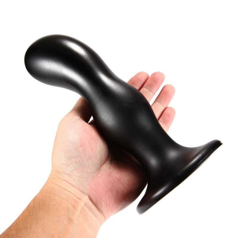 Plug anal X-Men 8.66" Extra Girthy Butt Plug Black II (23cmx 5cm)