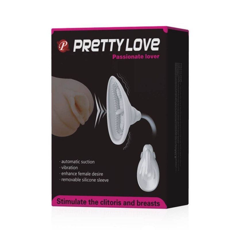 Pompa cu vibratii pentru femei, cu manson din silicon detasabil Pretty Love Passionate Lover - 1 | YEO