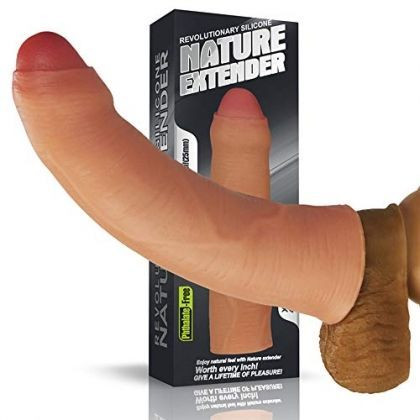 Prelungitor penis Revolutionary Silicone Nature Extender-Uncircumcised 16.25cm