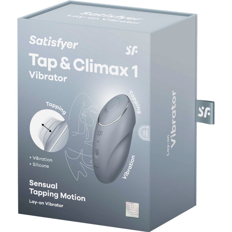 Stimulator clitoris Satisfyer Tap & Climax 1 bluegrey