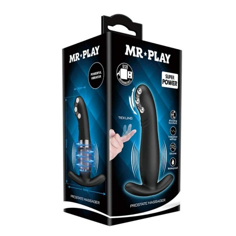 Stimulator cu vibratii pentru prostata Mr. Play Tickling Prostate Massager 12.7cm