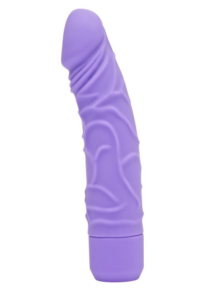 Vibrator clasic realistic cu 7 viteze de vibratii si ax usor curbat , Purple (20.1 cm)