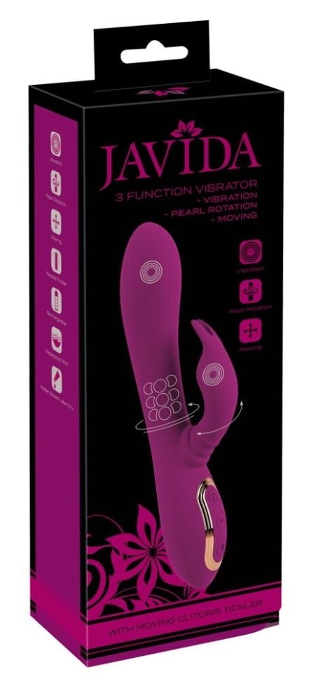 Vibrator cu 3 functii Javida 3 Function Vibrator, Miscare de rotatie