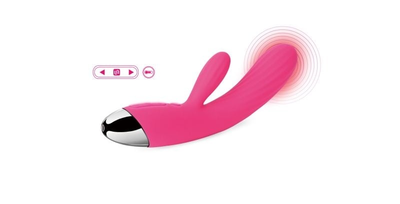 Vibrator cu incalzire Svakom Angel - Plum Red 19cm - 2 | YEO