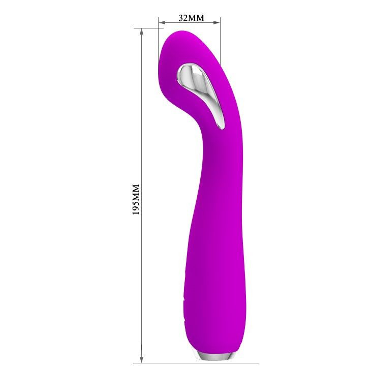 Vibrator din silicon ElectroShock cu 15 functii PRETTY LOVE - HECTOR (19.5cm) - 2 | YEO