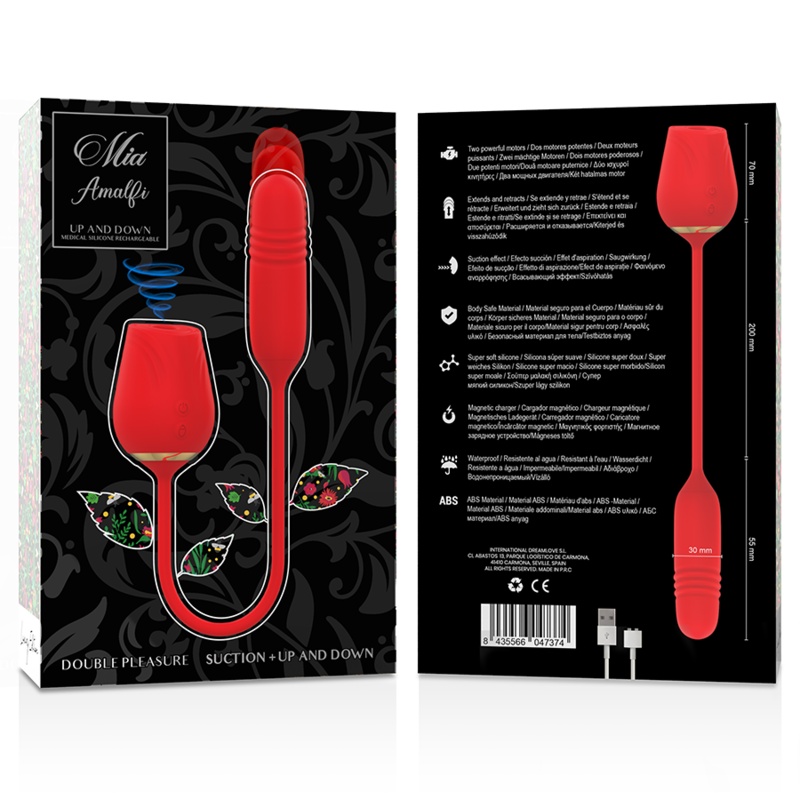 Vibrator dubla stimulare cu miscare sus jos Mia Amalfi 10 moduri de vibratie - 1 | YEO