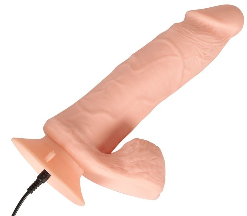 Vibrator flexibil realist cu ventuza, 10 moduri de vibratie Bendable RC Vibrator with Balls - 2 | YEO