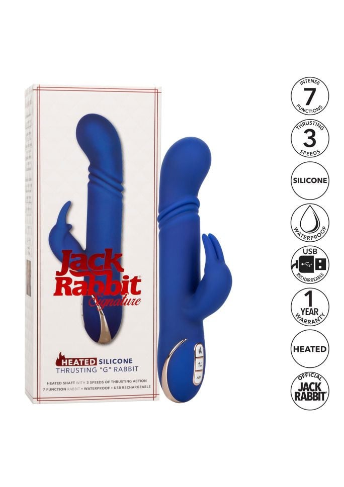 Vibrator iepuras Heated Thrusting G Rabbit - Incalzire + Miscare de Impingere - 1 | YEO