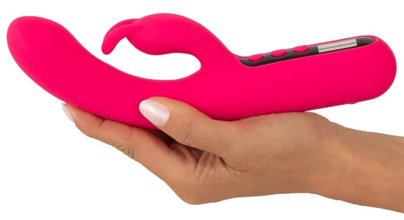 Vibrator iepure cu afișaj digital Pink Sunset Rabbit Vibrator (23,1 cm) - 1 | YEO