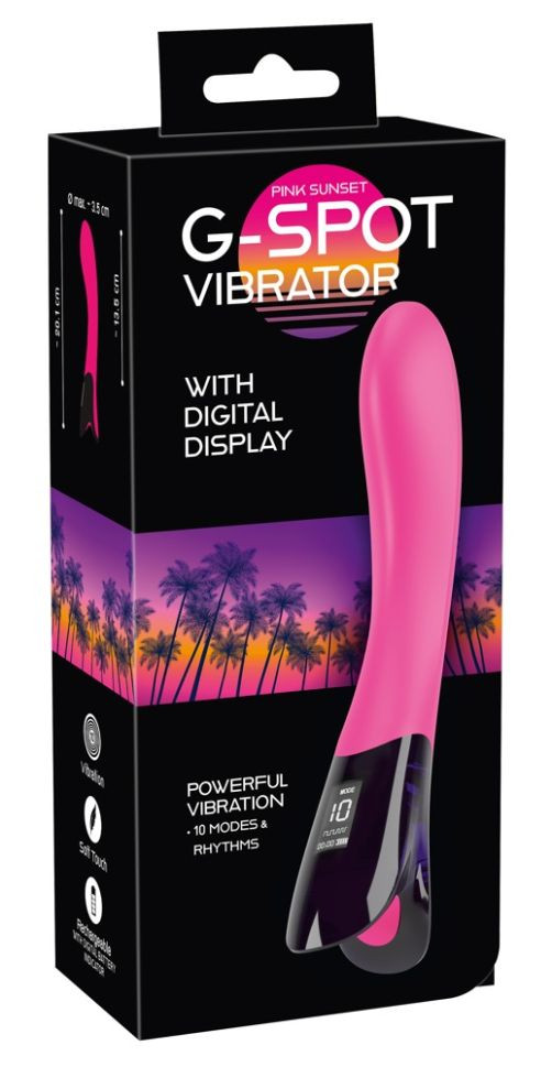 Vibrator punct G 10 moduri vibratie Pink Sunset G-Spot Vibrator (20,1 cm)