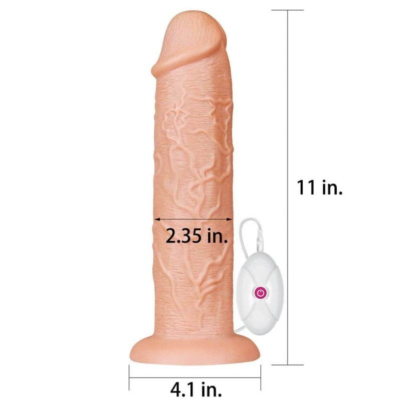 Vibrator Realistic 11 Long Flesh (27.5cm in SexShop KUR Romania