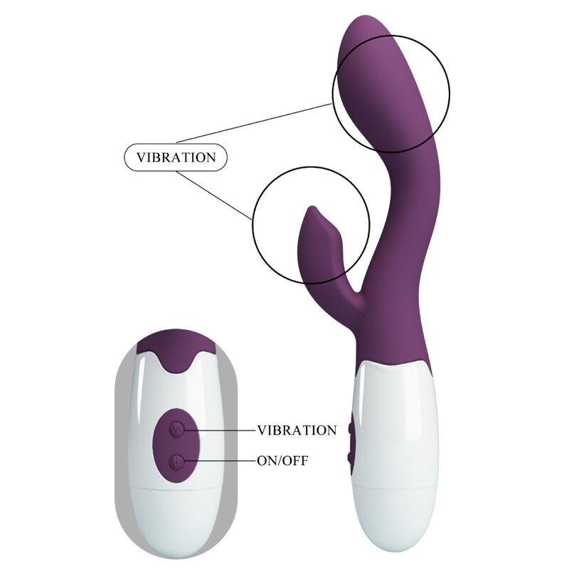 Vibrator stimulator punct G si clitoris Pretty Love - Brighty G-Spot Vibrator Purple - 1 | YEO