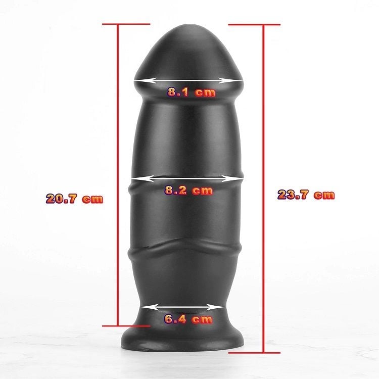 X-MEN Butt Plug Black 23.7cm x 8.2cm - 1 | YEO