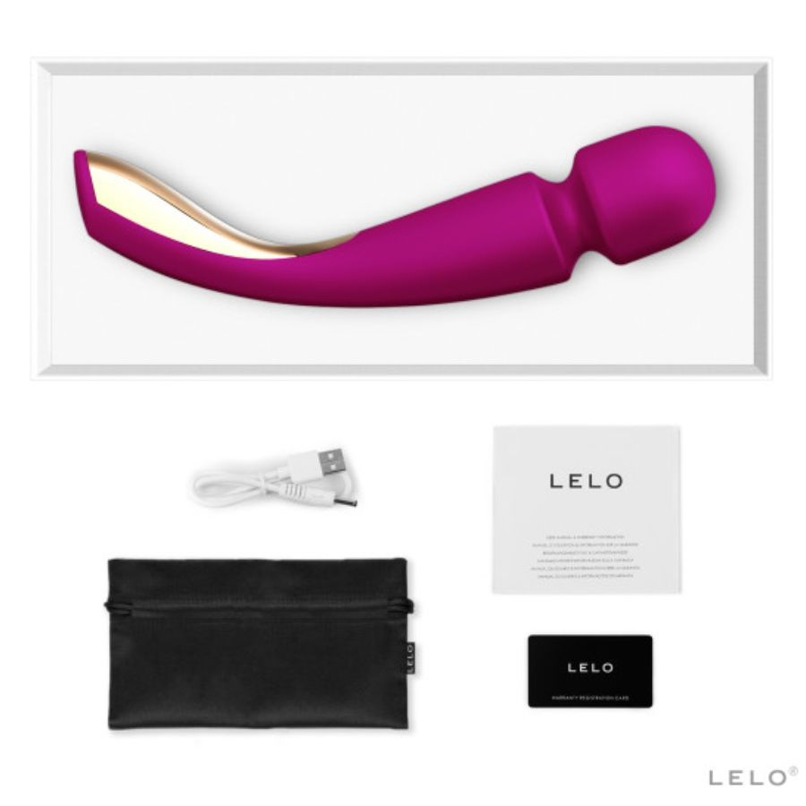 Aparat de masaj elegant pentru tot corpul LELO - SMART WAND 2 Bordeux