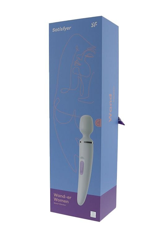 Aparat de masaj SATISFYER WAND-ER WOMEN WHITE 34cm