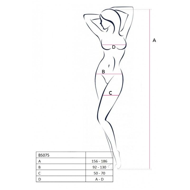 Catsuit sexy din plasa elastica si model cu fluturi, white - S/L - 1 | YEO