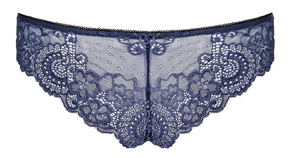 Chilotei din dantela fina cu motive florale Auroria panties, blue - L/XL - 1 | YEO